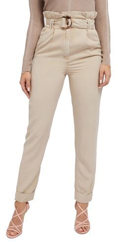 Donna Pantalone Beige XS 100% Cotone