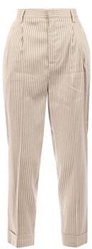 Donna Pantalone Beige 40 Lino