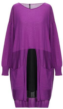 Donna Pullover Viola 38 100% Lana Vergine