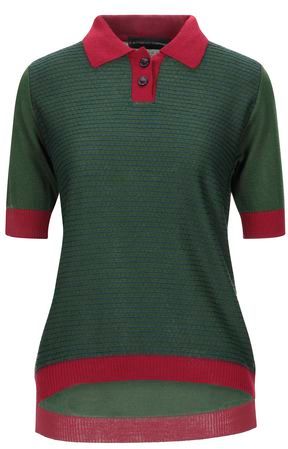 Donna Pullover Verde S 50% Lana Merino 50% Dralon®