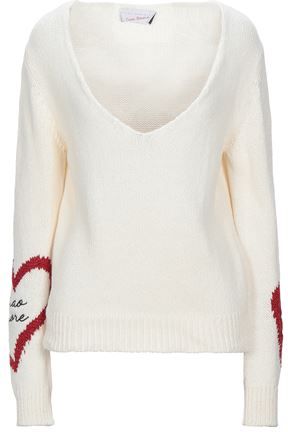 Donna Pullover Avorio S 50% Cotone 40% Acrilico 10% Poliestere metallizzato