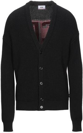 Uomo Cardigan Nero S 50% Lana 50% Acrilico