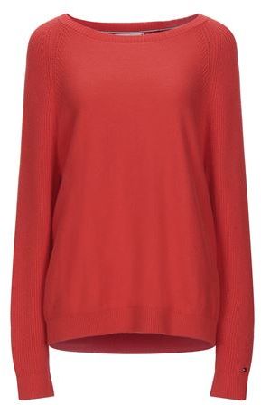 Donna Pullover Rosso L 61% Cotone 29% Poliammide 10% Lana