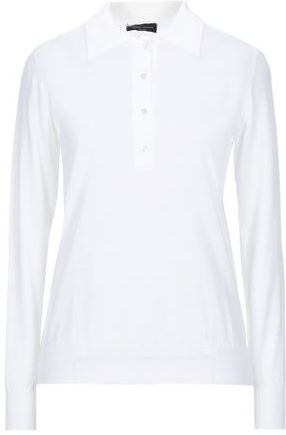 Donna Pullover Bianco S 100% Lana Merino