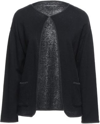 Donna Cardigan Nero 1 70% Cotone 15% Cachemire 15% Seta