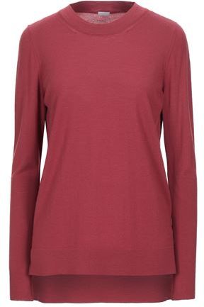 Donna Pullover Bordeaux S 100% Lana Vergine