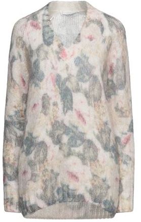 Donna Pullover Beige 38 35% Lana mohair 35% Lana di alpaca 30% Poliammide