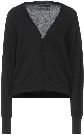 Donna Cardigan Nero 44 85% Lana 15% Cachemire