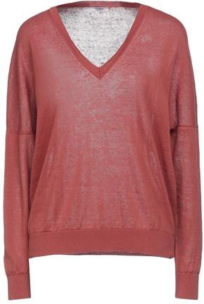 Donna Pullover Ruggine 44 60% Lino 40% Cotone