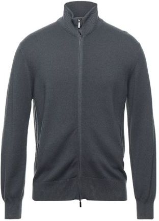 Uomo Cardigan Piombo 3XL 100% Cachemire