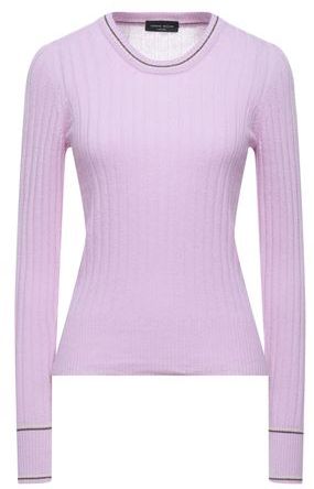 Donna Pullover Viola chiaro S 70% Lana Merino 30% Cachemire