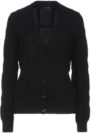 Donna Cardigan Nero 44 100% Cachemire Poliammide Elastan