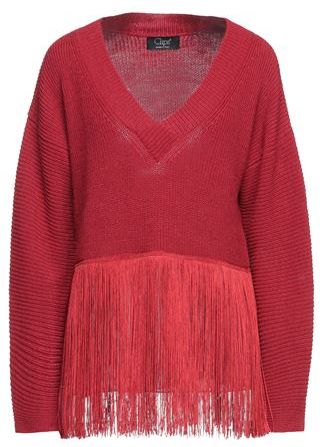 Donna Pullover Rosso 42 75% Acrilico 10% Lana Vergine 10% Viscosa 5% Lana di alpaca