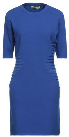 Donna Vestito corto Blu XXS 72% Viscosa 28% Poliestere