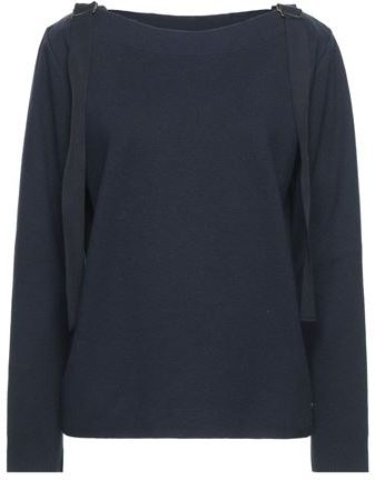 Donna Pullover Blu scuro XL 95% Cotone 5% Cachemire