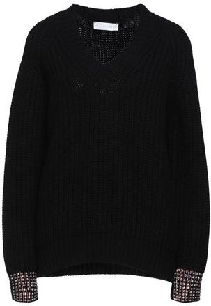 Donna Pullover Nero S 100% Lana