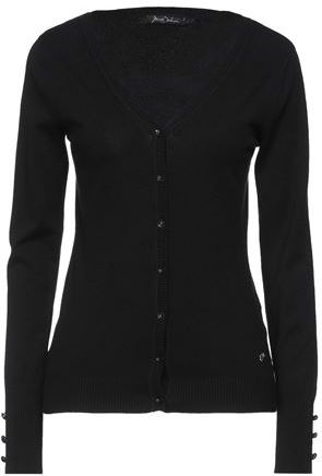 Donna Cardigan Nero XL 55% Viscosa 30% Poliammide 15% Modal