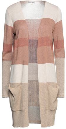 Donna Cardigan Beige M 79% Viscosa 21% Altre Fibre