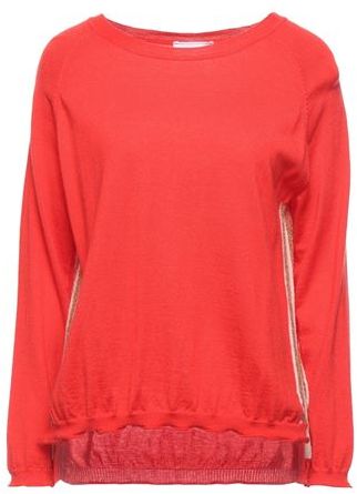 Donna Pullover Rosso 42 55% Seta 45% Cachemire