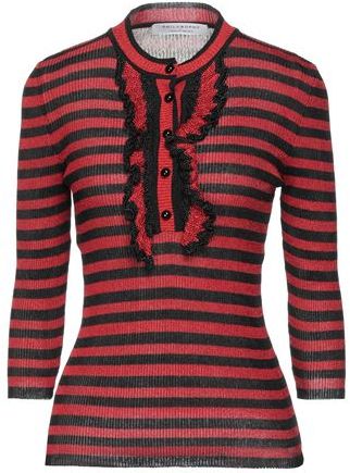 Donna Pullover Rosso 42 93% Poliammide 7% Elastan Viscosa Poliestere