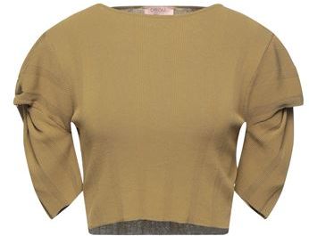 Donna Pullover Verde militare M 80% Viscosa 20% Nylon