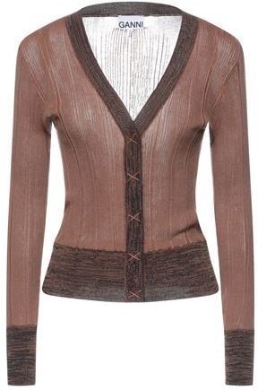 Donna Cardigan Nocciola XS 41% Cotone 31% Rayon 16% Poliammide 12% Poliestere