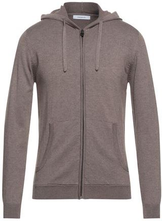 Uomo Cardigan Tortora S 45% Poliestere 30% Viscosa 17% Nylon 8% Acrilico