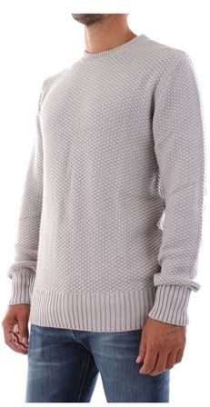 Uomo Pullover Grigio S Cotone