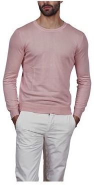 Uomo Pullover Rosa S Cotone