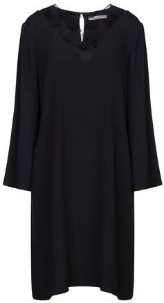 Donna Vestito corto Nero 38 71% Acetato 29% Viscosa Poliammide