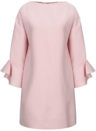 Donna Vestito corto Rosa chiaro 42 65% Lana Vergine 35% Seta