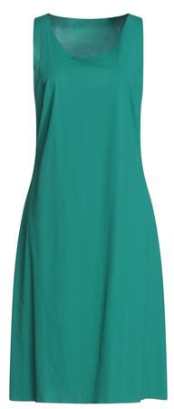 Donna Vestito midi Verde S 86% Poliammide 14% Elastan