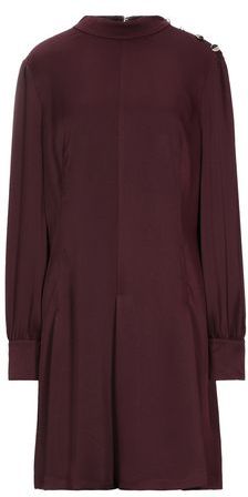 Donna Vestito corto Bordeaux 40 100% Poliestere