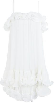 Donna Vestito midi Bianco 40 100% Poliestere riciclato