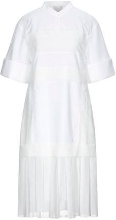Donna Vestito midi Bianco 38 60% Cotone 40% Poliestere