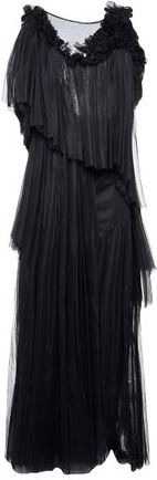 Donna Vestito lungo Nero 40 100% Poliammide