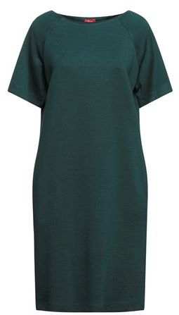 Donna Vestito corto Verde smeraldo 42 50% Lana Vergine 50% Acetato