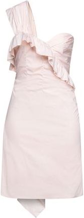 Donna Vestito corto Rosa chiaro 40 79% Cotone 18% Poliammide 3% Elastan