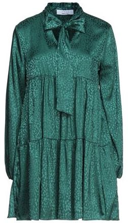 Donna Vestito corto Verde smeraldo 42 96% Poliestere 4% Elastan