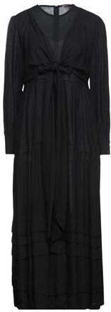 Donna Vestito midi Nero 42 85% Viscosa 15% Lana