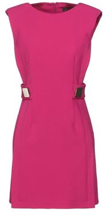 Donna Vestito corto Fucsia 40 63% Poliestere 27% Viscosa 7% Cotone 3% Elastan