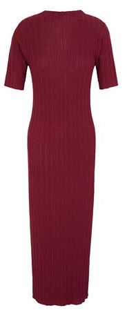 Donna Vestito midi Bordeaux XS 63% Viscosa 37% Poliammide