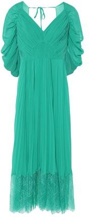 Donna Vestito midi Verde smeraldo 42 100% Poliestere