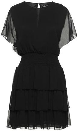 Donna Vestito corto Nero S 100% Poliestere