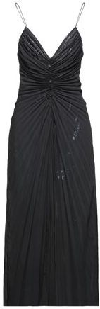 Donna Vestito midi Nero 42 63% Poliestere 37% Lana