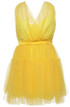 Donna Vestito corto Giallo S 100% Poliestere