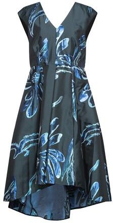 Donna Vestito midi Blu notte 46 71% Poliestere 29% Metallo