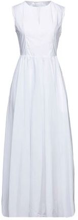 Donna Vestito lungo Bianco 42 100% Cotone