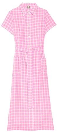 Donna Vestito lungo Rosa 42 100% Lino