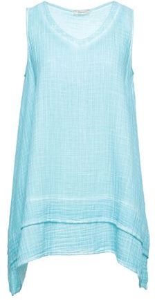 Donna Top Azzurro 42 100% Cotone